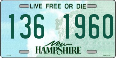NH license plate 1361960