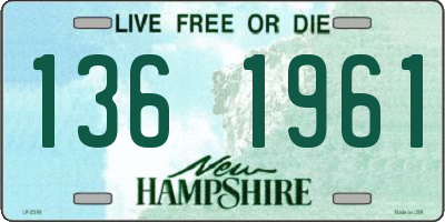 NH license plate 1361961