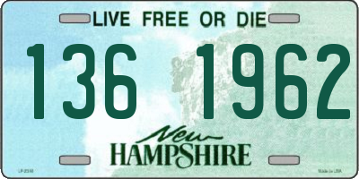 NH license plate 1361962