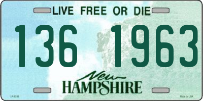 NH license plate 1361963