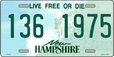 NH license plate 1361975