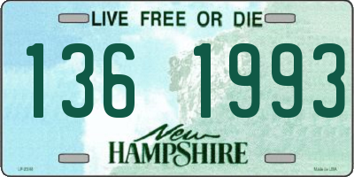 NH license plate 1361993