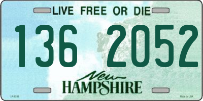 NH license plate 1362052