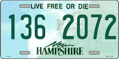 NH license plate 1362072
