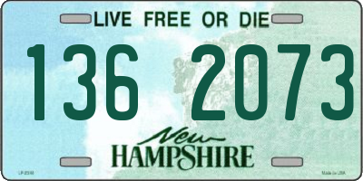 NH license plate 1362073