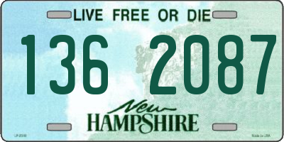 NH license plate 1362087