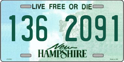 NH license plate 1362091