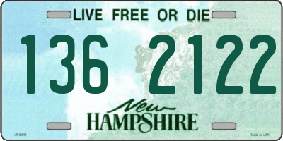 NH license plate 1362122