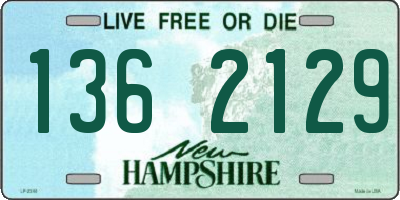 NH license plate 1362129