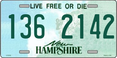 NH license plate 1362142