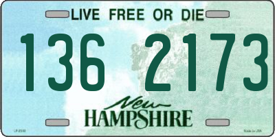 NH license plate 1362173