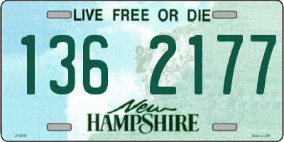 NH license plate 1362177