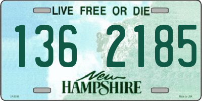 NH license plate 1362185
