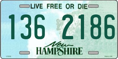 NH license plate 1362186