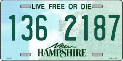 NH license plate 1362187