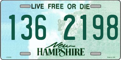 NH license plate 1362198