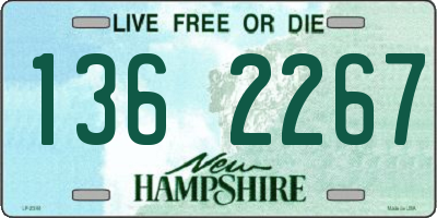 NH license plate 1362267