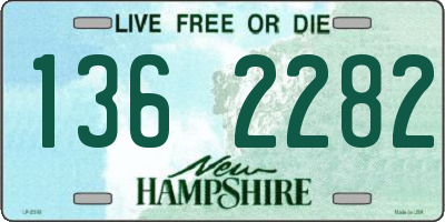 NH license plate 1362282
