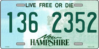 NH license plate 1362352