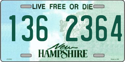 NH license plate 1362364