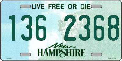NH license plate 1362368