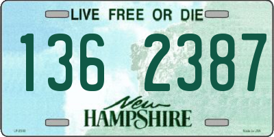 NH license plate 1362387