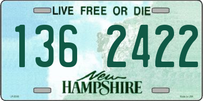 NH license plate 1362422