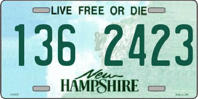 NH license plate 1362423
