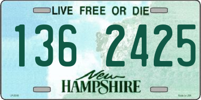 NH license plate 1362425
