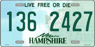 NH license plate 1362427