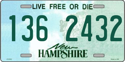 NH license plate 1362432