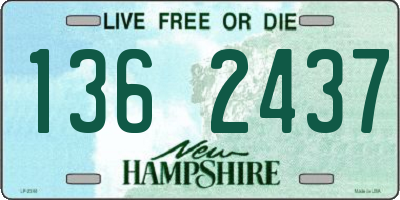NH license plate 1362437