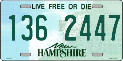 NH license plate 1362447