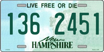 NH license plate 1362451