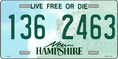 NH license plate 1362463
