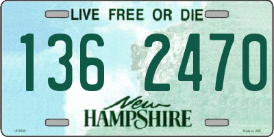 NH license plate 1362470