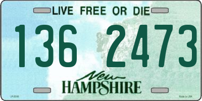 NH license plate 1362473