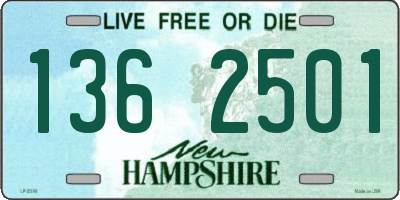 NH license plate 1362501