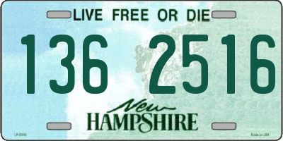 NH license plate 1362516