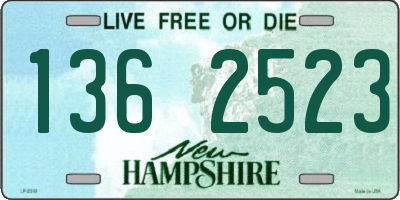NH license plate 1362523