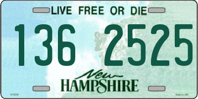 NH license plate 1362525