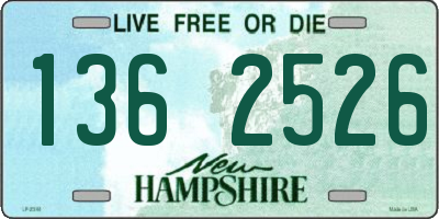 NH license plate 1362526