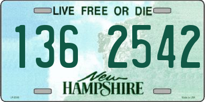 NH license plate 1362542
