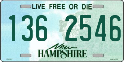 NH license plate 1362546