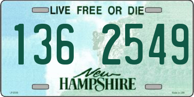 NH license plate 1362549