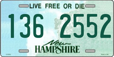 NH license plate 1362552