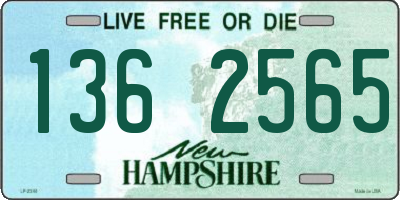 NH license plate 1362565
