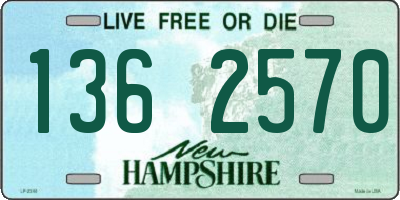 NH license plate 1362570
