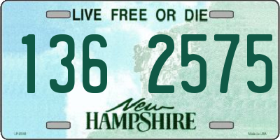 NH license plate 1362575