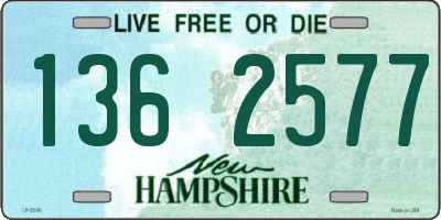 NH license plate 1362577